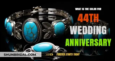 Celebrating 44 Years: The Unique Color for Your Wedding Anniversary