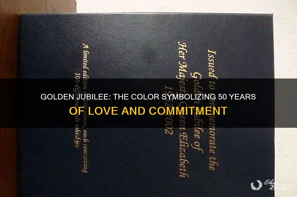 what is the color for a 50th wedding anniversary