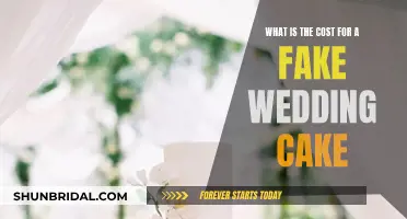 Fake Wedding Cakes: A Costly Illusion