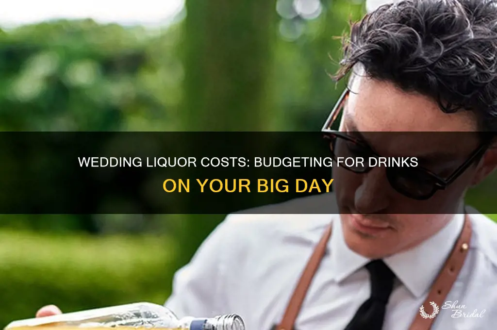 what is the cost liquor at a wedding