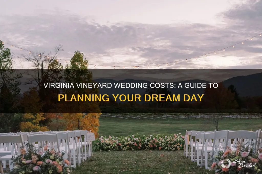 what is the cost of a vineyard wedding in Virginia