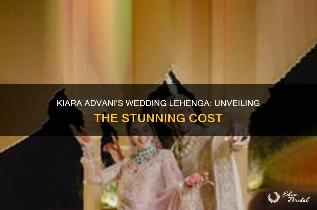 what is the cost of kiara advani wedding lehenga