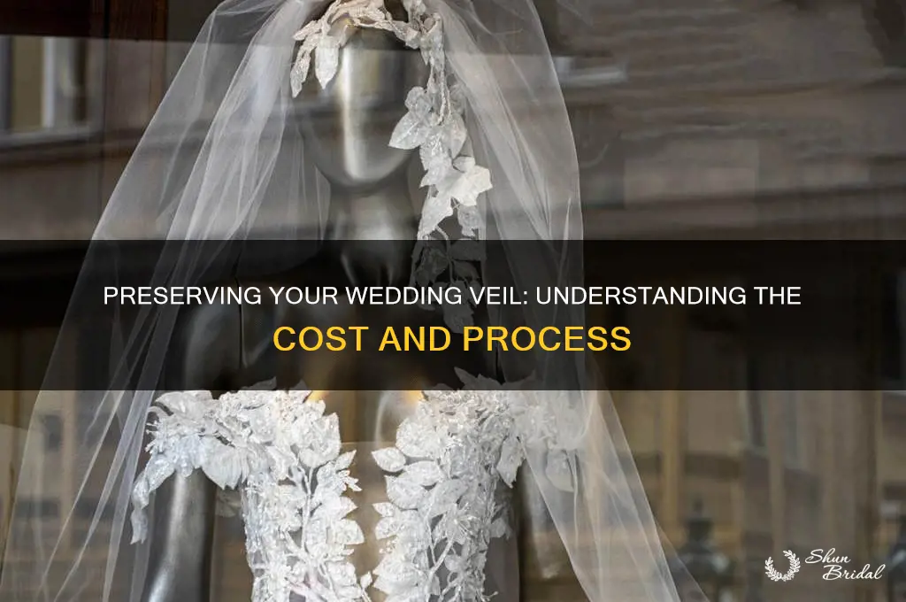 what is the cost to preserve a wedding veil