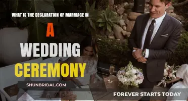 Understanding the Declaration of Marriage in Wedding Ceremonies