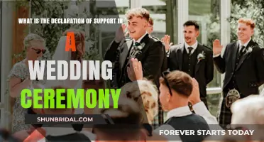 Understanding the Declaration of Support in Wedding Ceremonies