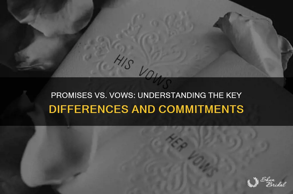 what is the difference between a promise and a vow