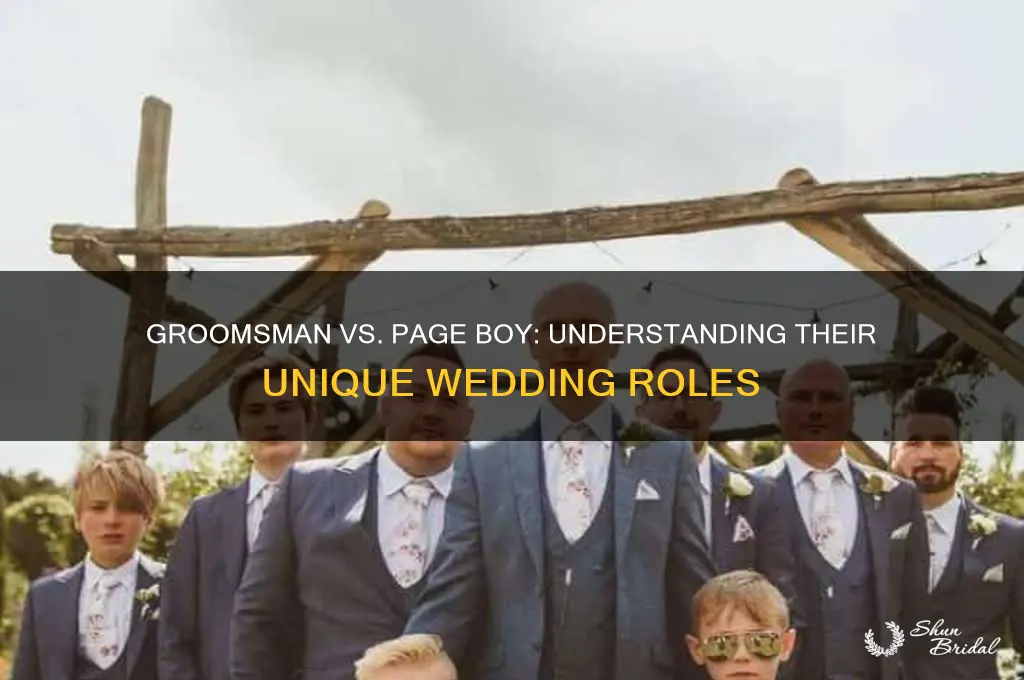what is the difference between groomsman and page boy