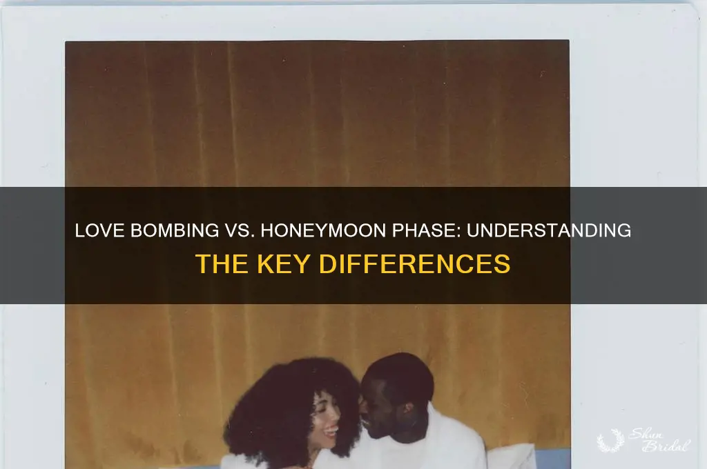 what is the difference between love bombing and honeymoon phase