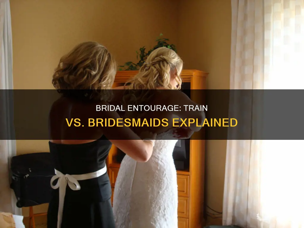 what is the difference between the bridal train and bridesmaids