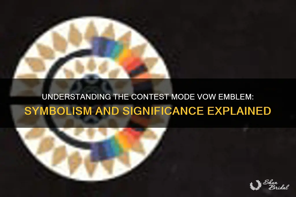 what is the emblem for contest mode vow
