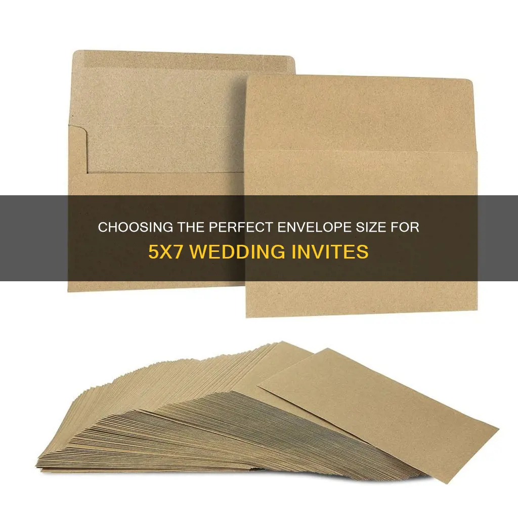 what is the envelope size for 5x7 wedding invites