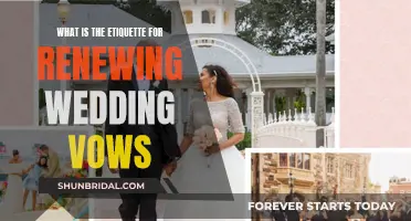 Renewing Wedding Vows: Etiquette and Expectations