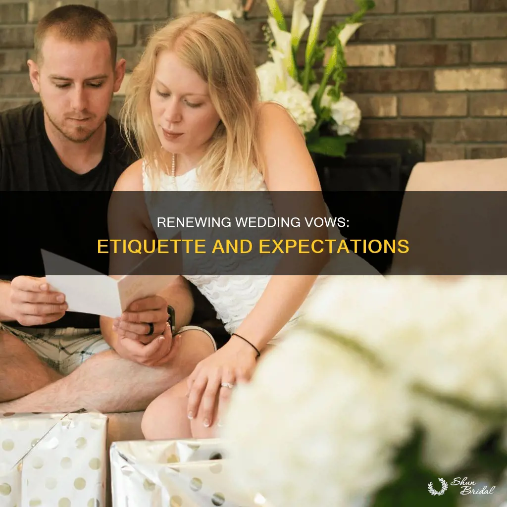 what is the etiquette for renewing wedding vows