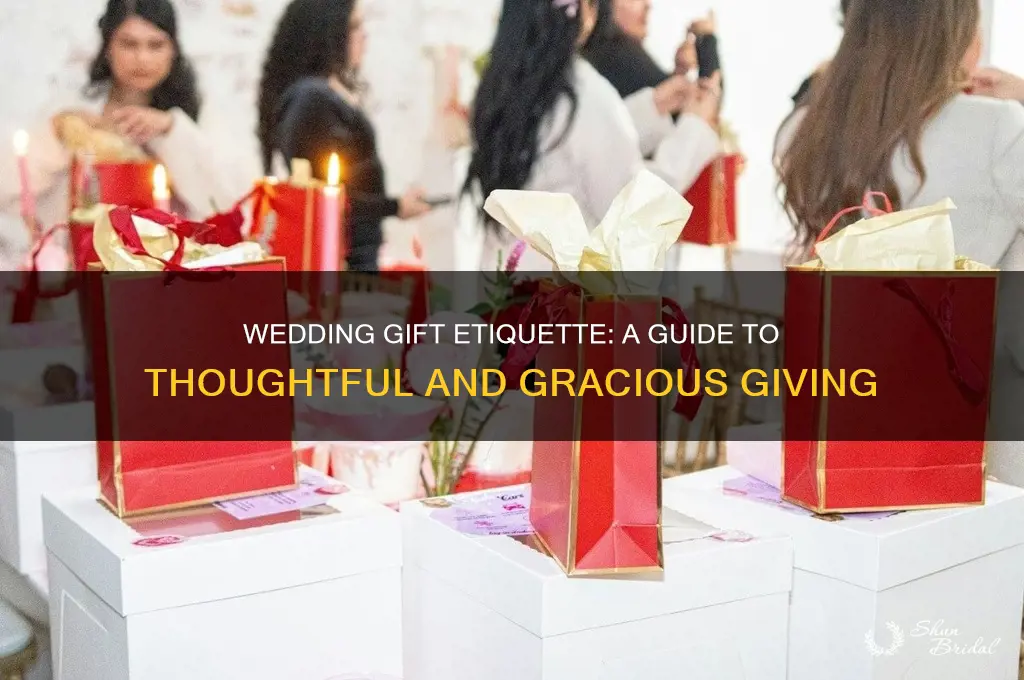 what is the etiquette for wedding gifts