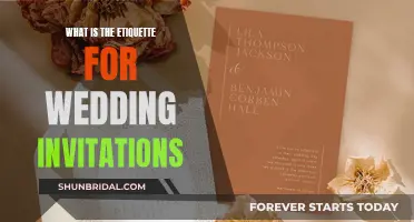 Wedding Invitation Etiquette: A Guide to Getting it Right