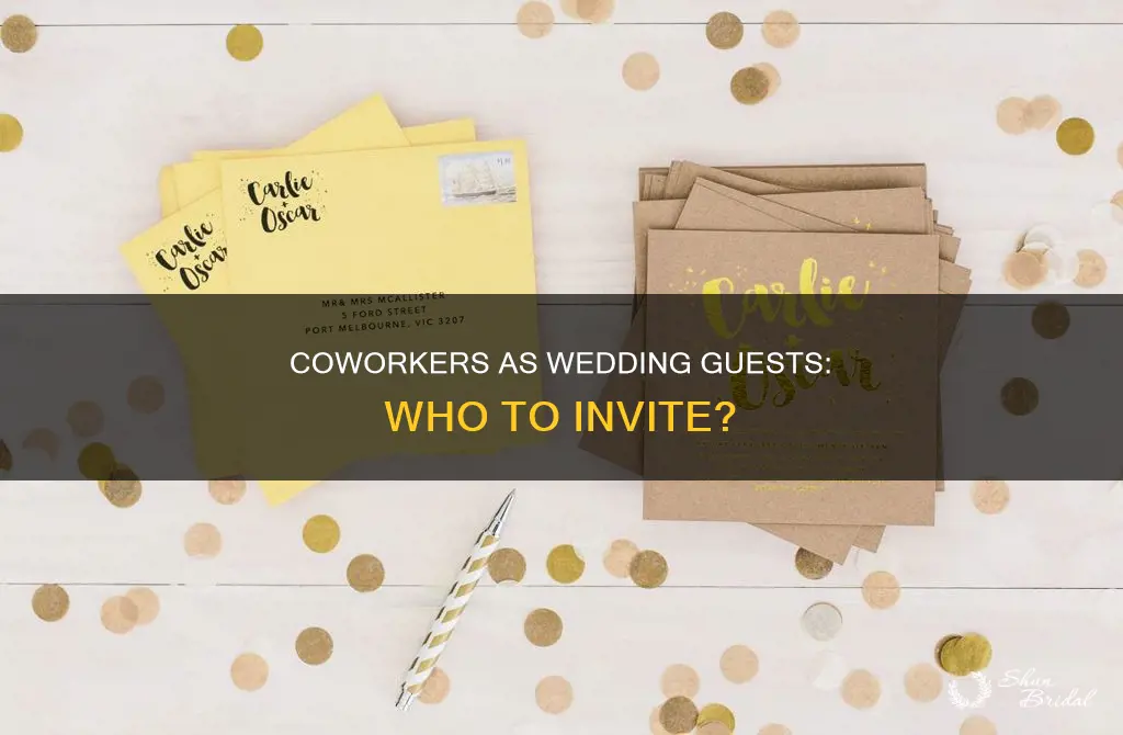 what is the etiquette on inviting coworker to a wedding