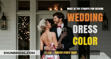 Etiquette for Choosing a Second Wedding Dress Color