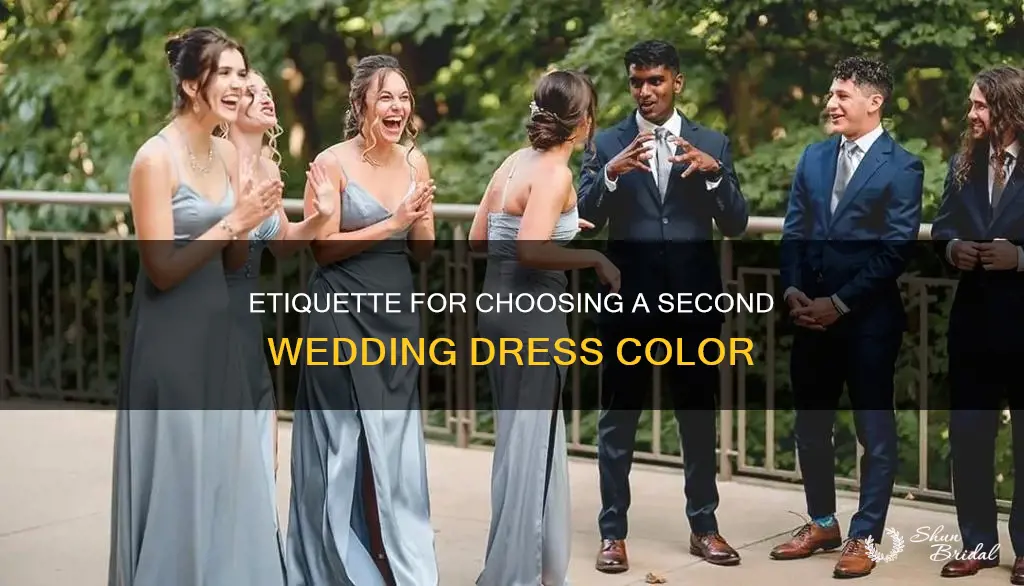 what is the etiquite for second wedding dress color