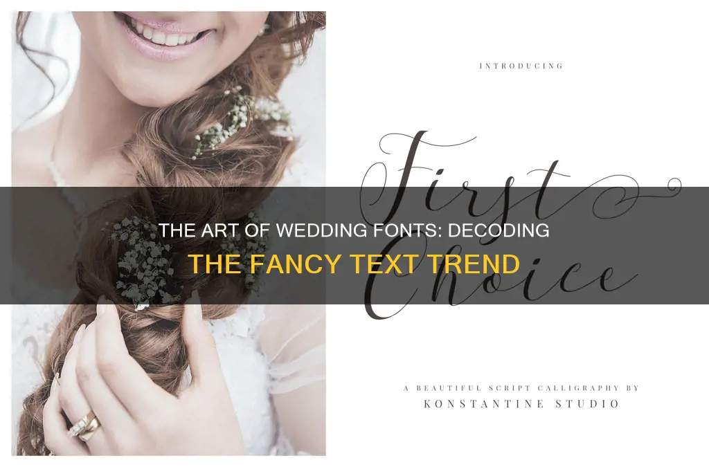 what is the fancy text everyone uses for weddings