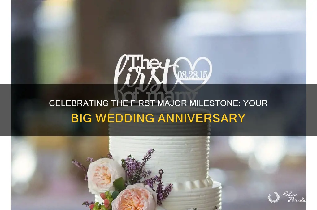 what is the first big wedding anniversary
