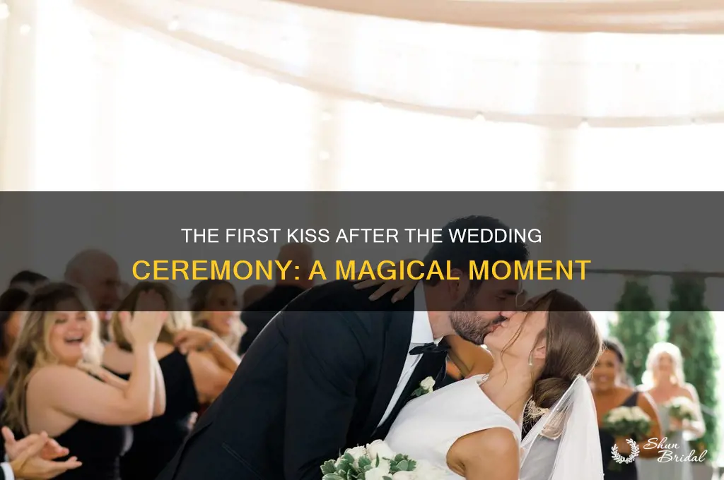 what is the first kiss after ceremony wedding