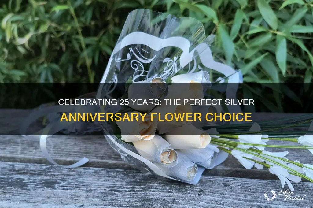 what is the flower for silver wedding anniversary