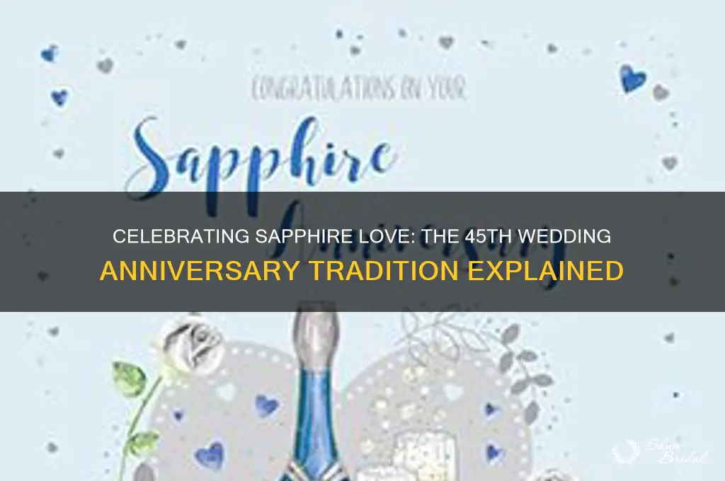 what is the forty fifth wedding anniversary