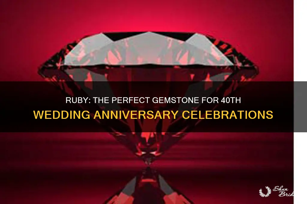 what is the gemstone for 40th wedding anniversary