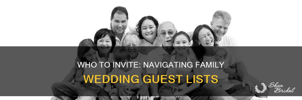 what is the general rule for inviting family to wedding