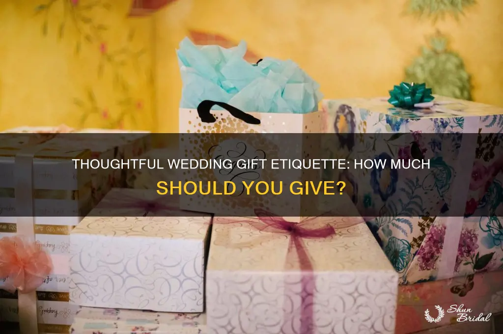 what is the going gift amount for a wedding