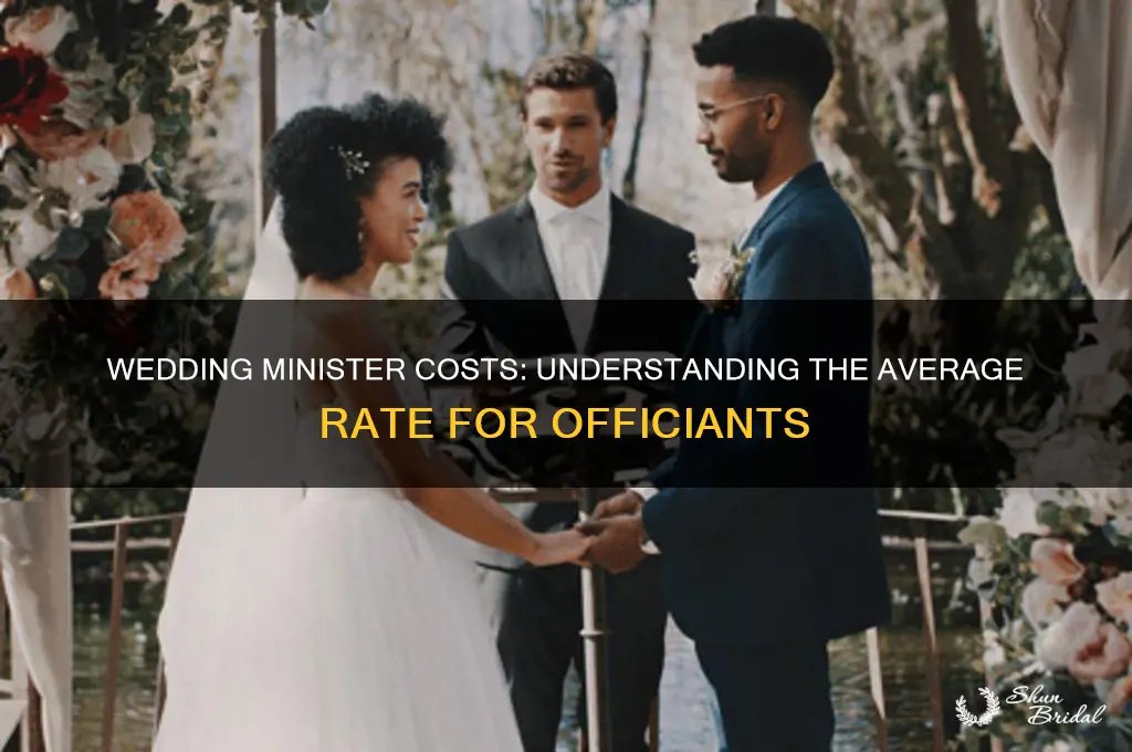 what is the going rate for a wedding minister
