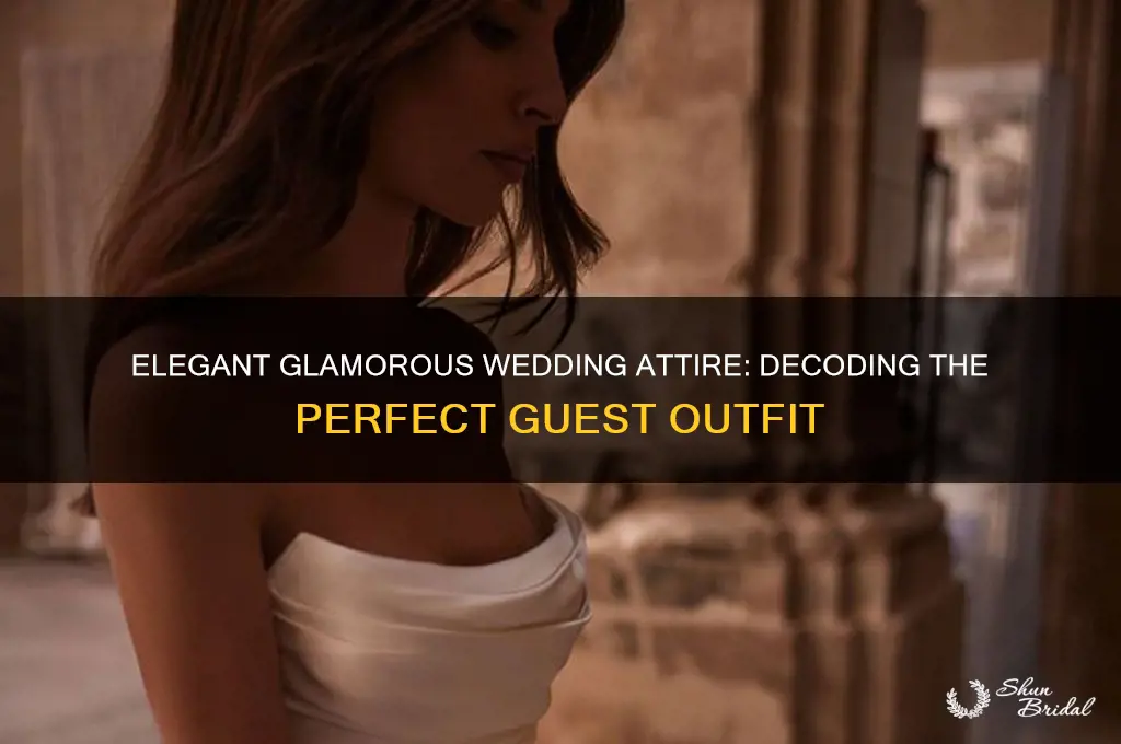 what is the guest attire for an elegant glamous wedding