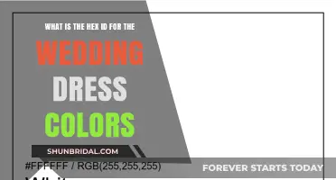 The Perfect Wedding Dress: Hex Codes and Color Guide