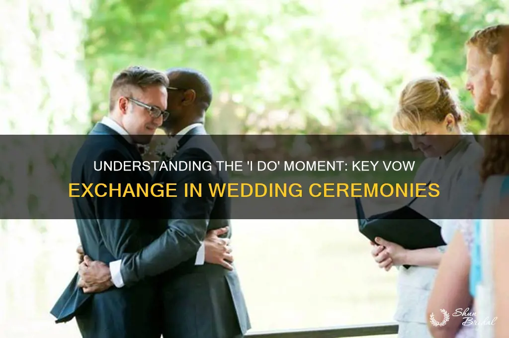 what is the I do called in the wedding ceremony