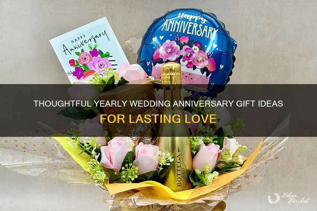 what is the ideas of yearsly wedding anniversary gifts