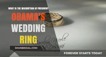 Obama's Wedding Ring: A Sweet Inscription