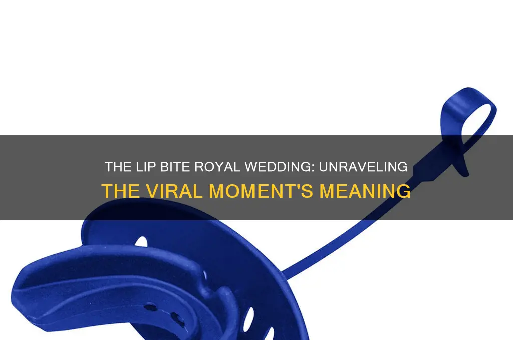 what is the lip bite royal wedding