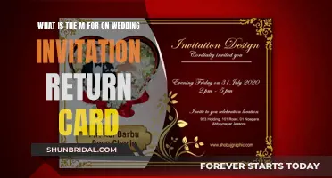 The Mystery 'M' on Wedding Invitation Return Cards Explained