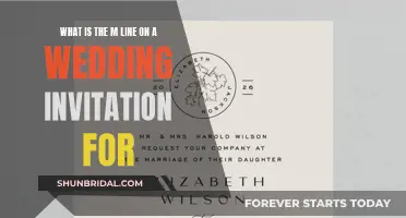 The Mystery of the M Line on Wedding Invites