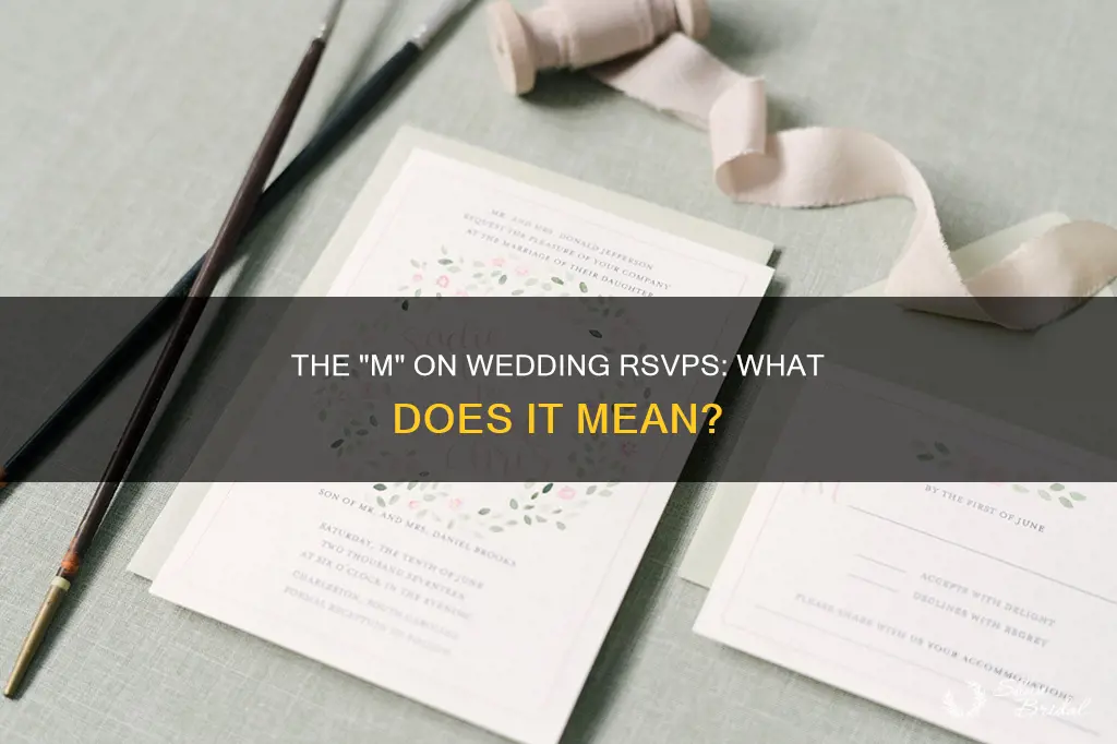 what is the m on wedding rsvp