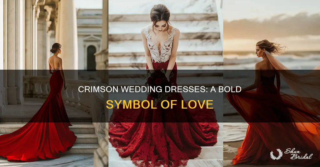 what is the meaning behind a crimson wedding dress