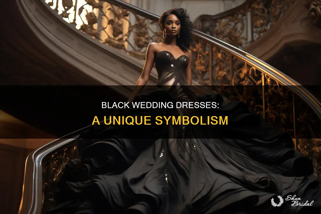 what is the meaning of a black wedding dress