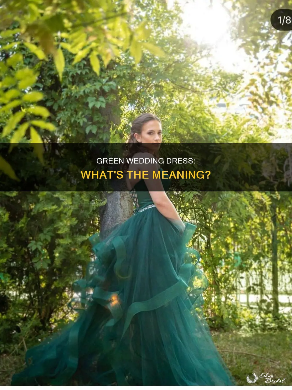 what is the meaning of a green wedding dress