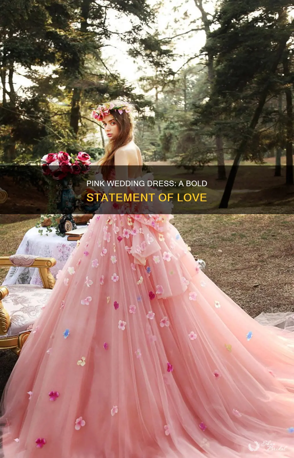 what is the meaning of a pink wedding dress