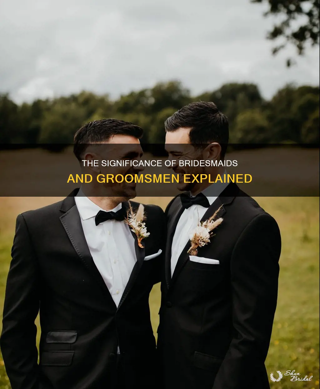 what is the meaning of bridesmaids and groomsmen