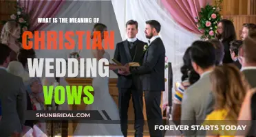 Understanding the Sacred Commitment: Decoding Christian Wedding Vows' Meaning