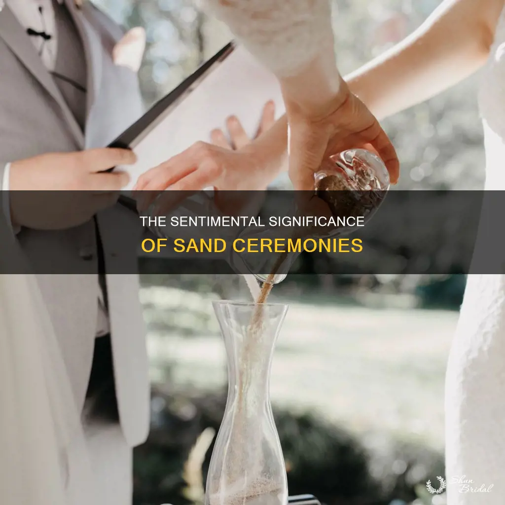 what is the meaning of mixing sand at a wedding