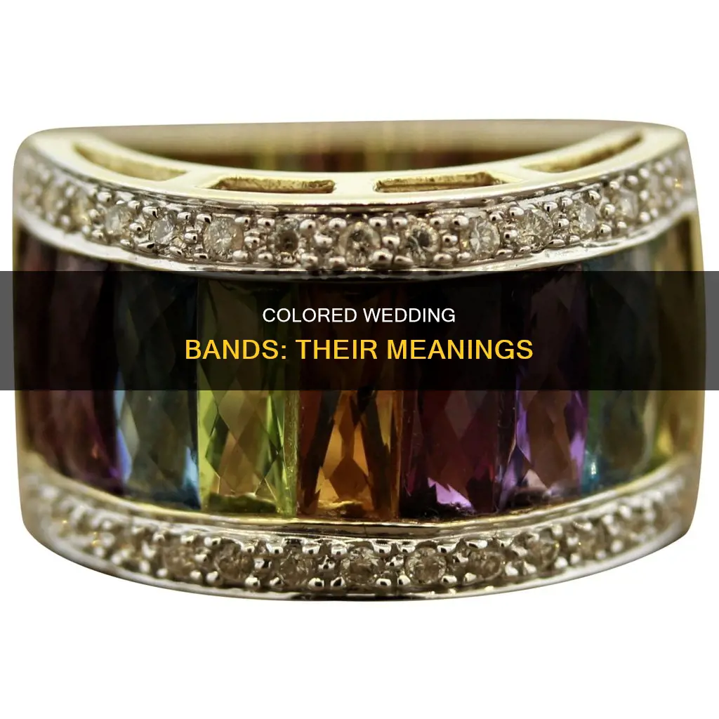 what is the meaning of volored wedding bands