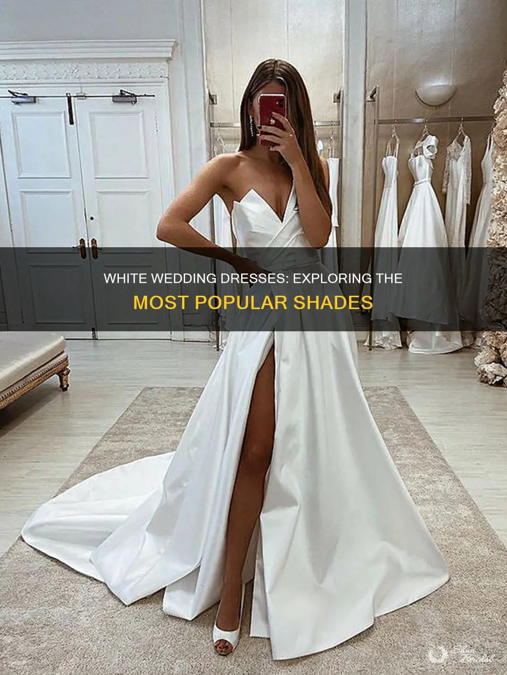 what is the most common color white for wedding dress