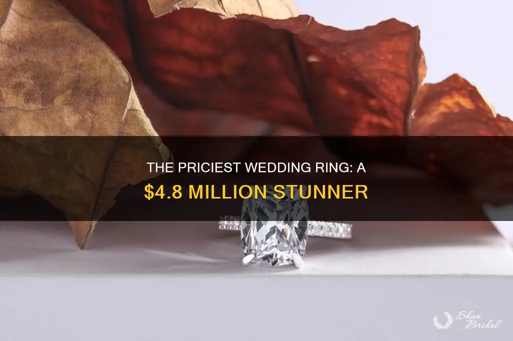what is the most expensive wedding ring 4 800 000
